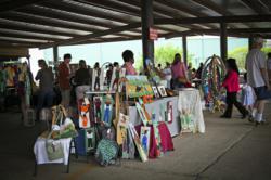 A photo of a vendor at the Texas Avenue Makers Fair