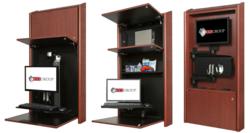 CCI and ICW low profile computer workstation cabinets