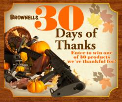 Brownells "30 Days of Thanks"