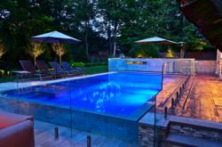 Perimeter Overflow Glass Tile Pool NJ