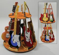 The Carousel Stand features a rotating base which allows easy access to all the guitars while displaying them from all angles.