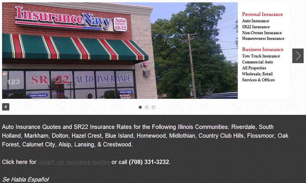 Auto insurance quotes, Illinois SR22 rates in Harvey Illinois