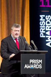 Michael Mertin, President and CEO of Jenoptik AG, (above, at the 2011 Prism Awards for Photonics Innovation) has been elected president of Photonics21.