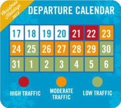 Holiday Travel Calendar 2012