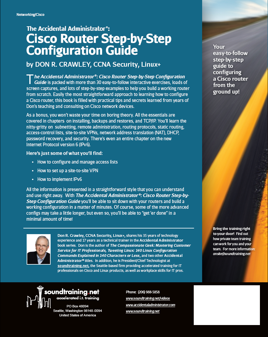 Tech Expert Authors New Cisco Router Step By Step Configuration Guide 6648