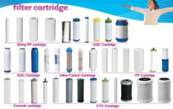 variety of water filter cartridges