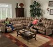Franklin 542 Sectional in Lush Mink Fabric
