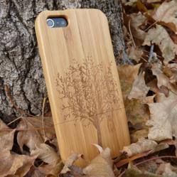Wood iPhone 5 Case with laser engraving