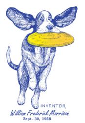 Image of PatentWear's Frisbie dog design