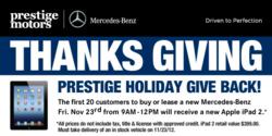 Prestige Holiday Give Back