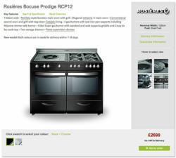 rosieres range cooker