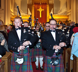 The Blandford Pipe Band of Redlands, CA. Photo by Warren Westura