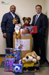 Brian Sims and Michael Barrett Collecting Toys for Seattle Children