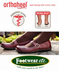 Orthaheel Shoes, Sandals and Slippers with arch support.