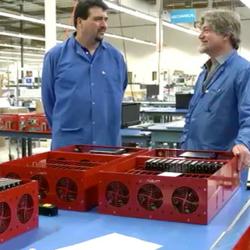 Sonic Manufacturing - floor photo with Kenneth Raab and Robert Pereyda