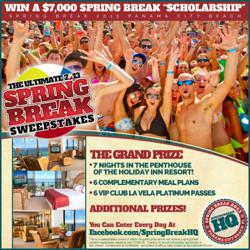 Win a $7,000 Spring Break Stay from SpringBreakHQ.com