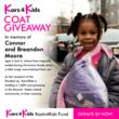 Connor and Breandon Moore Koats4Kids Coat Distribution