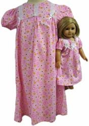 girl and doll matching pajamas