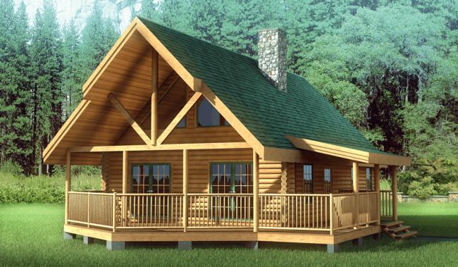 1200 Sq FT Log Cabin Home Kits