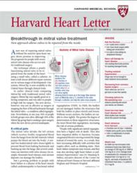 Cover of the December 2012 Harvard Heart Letter