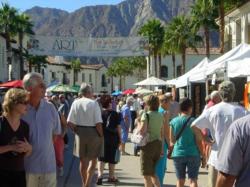 Art Under the Umbrellas in La Quinta California