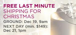 Last Minute Shipping for Christmas Visual.