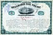Standard Oil Trust Stock signed by John D. Rockefeller