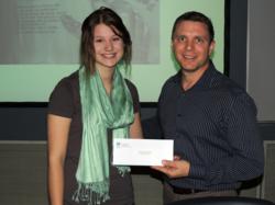 Ryann Worley presented with TWM Check