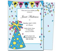 birthday party invitation templates