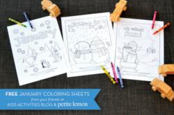 Adorable January Coloring Pages and New Year Coloring Pages that Turn