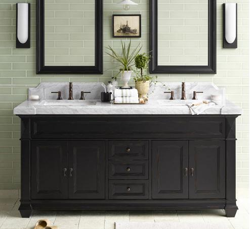 Bathroom Cabinets  Vanities on Bathroom Vanities For A Contemporary Twist On A Traditional Style