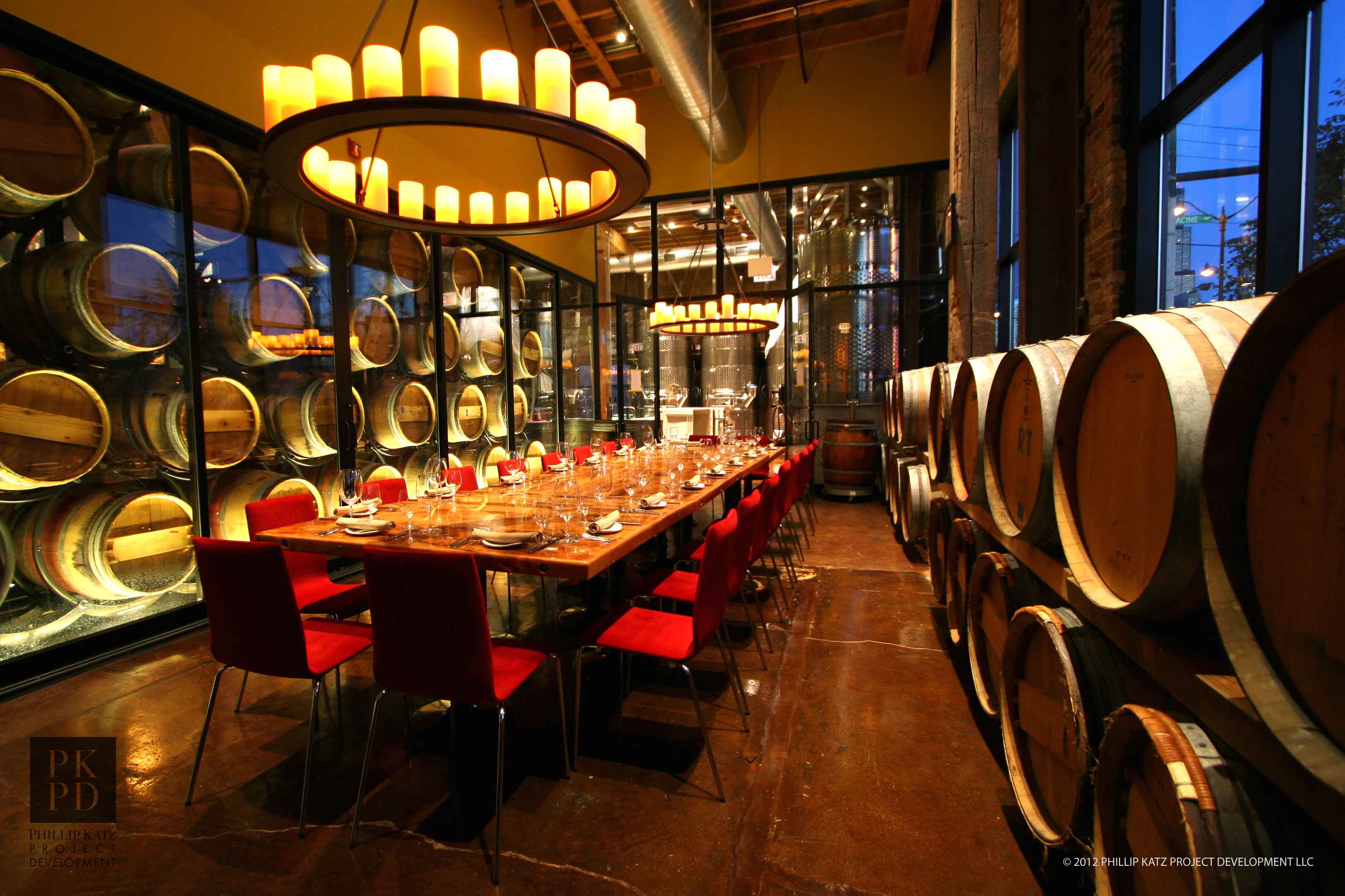 the winery private dining room