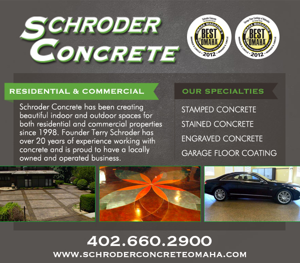 Schroder Concrete Announces Omaha Home Shows