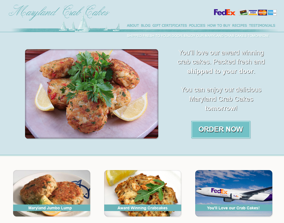 Maryland Crab Cakes Online Provides Nutritional Guide to Chesapeake Bay Blue Crab Crabcakes