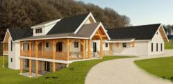 The new Revit software allows New Energy Works Timberframers’ drawings and plans to develop in a realistic three-dimensional venue.