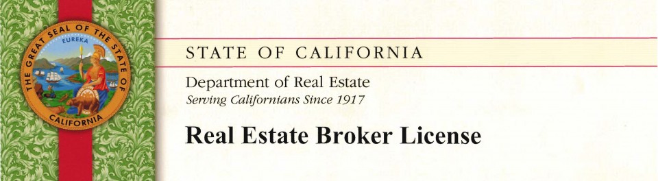 California Dept Of Real Estate Licensing Real Estate Spots