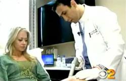 Dr. Simon Ourian performing cellulite removal treatment
