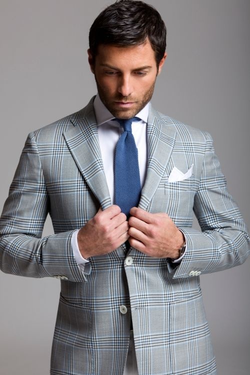suit tie suits ties grey mens checkered shirt gray plaid skinny check summer knit spring dressed male knitted jacket blazer