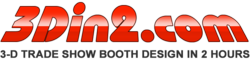3Din2.com Offering Complimentary Trade Show Booth Design Services and 3D CAD Designs and Renderings