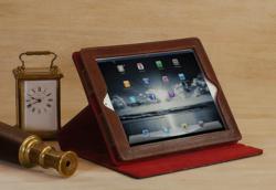 iPad Case in Vintage Leather Bound Book Style