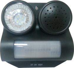 Sonic Shield pest deterrent uses light and sound to drive away pests