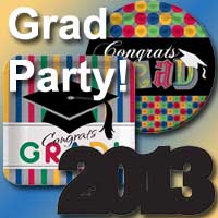 2013 Graduation Decorations Ready at Online Party Store