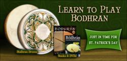 Bodhran Drums and Instructional Books & DVDs available at Cascio Interstate Music