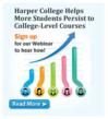 Harper College Partners with Starfish to Drive Gains in Developmental Education Course Completion Program, Helping More Students Persist to College-level Courses