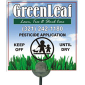Lawn posting sign