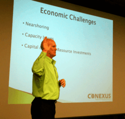 Kyle Gholston, Vice President of Conexus, presenting at the NAPM March meeting.