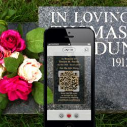 digital memorial plaque