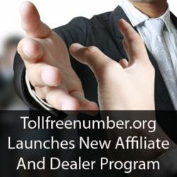 Tollfreenumber.org Launches new affiliate program and dealer program