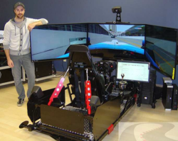 James Hinchcliffe helps create motion profiles for SimXperience Racing Simulator