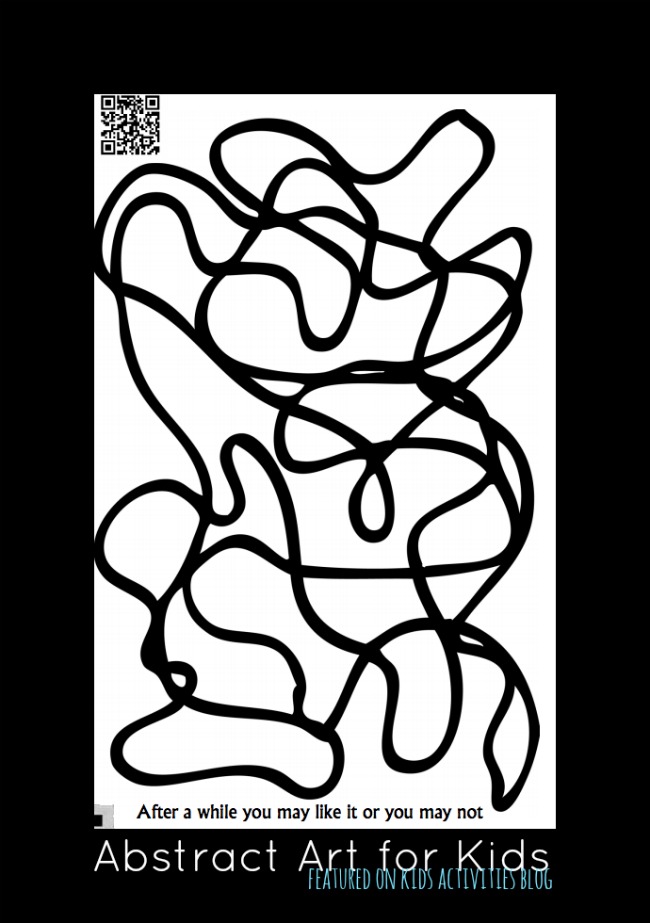 Abstract Coloring Book Pages and an Online Coloring Book That Can Be